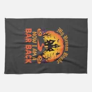 Halloween Mijn Bezem Brak Bar Back Heks Theedoek