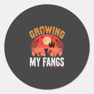Halloween Mijn Slagtanden Laten Groeien Geheime Ka Ronde Sticker