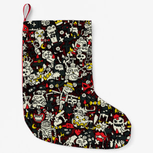 Halloween Mini Doodle  Patroon Kleine Kerstsok