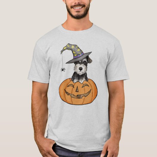 Halloween Miniature Schnauzer T-shirt (Voorkant)
