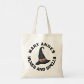 Halloween Minimalist Witches Pet Whimsical Tote Bag (Achterkant)