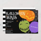 Halloween Minis Fotografie Afbeeldingen Flyer Kaart (Voorkant / Achterkant)