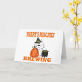 Halloween Mischief Kaart (Gele Bloem)