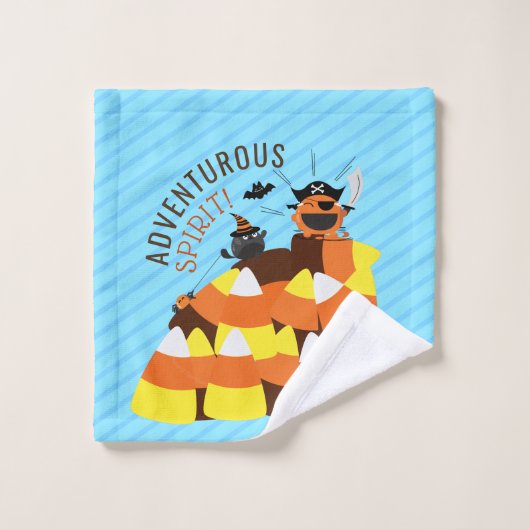 Halloween Mochi - Happy Pirate Climat Mountain (Gant de toilette)