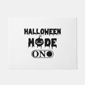 Halloween Mode Aan - Feest Halloween Pompoen Deurmat