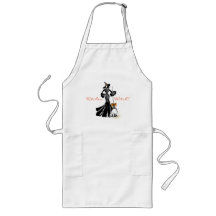 halloween mode illustratie met een bezem