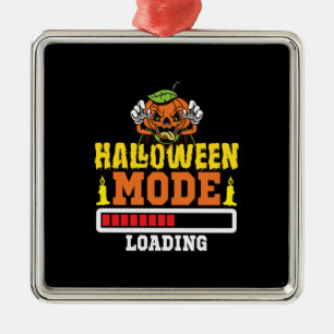 Halloween Mode Loading Birthday Metalen Ornament