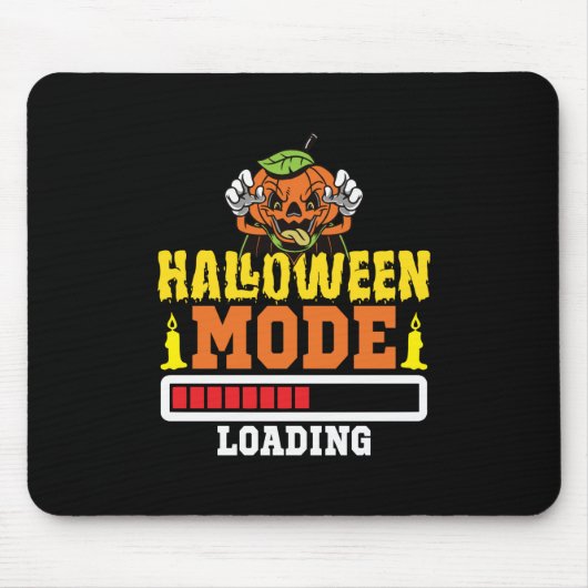 Halloween Mode Loading Birthday Muismat (Voorkant)