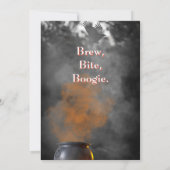 Halloween Modern Gothic Witch Brewing Dark Photo Kaart (Achterkant)