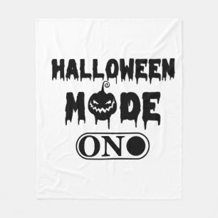 Halloween Modus Aan - Feest Halloween Pompoen Fleece Deken