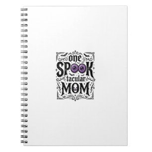 Halloween Moeder Griezelige Vintage Gravure Shirt  Notitieboek