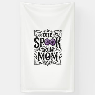 Halloween Moeder Griezelige Vintage Gravure Shirt Spandoek