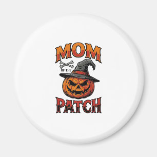 Halloween Moeder Shirt Pompoen Botten Vintage Kuns Magneet