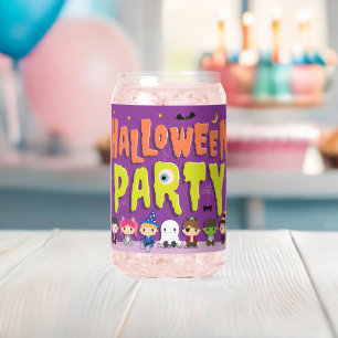 Halloween mok blikvorm glas