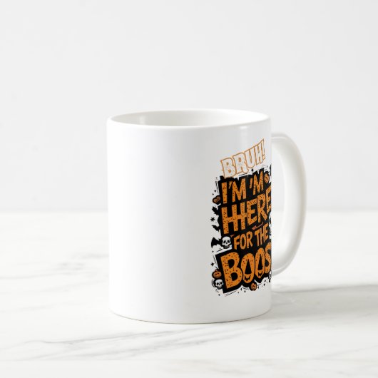 Halloween Mok Bruh Ik ben hier voor de Boos! (Voorkant rechts)