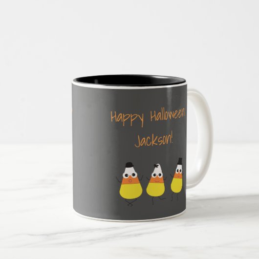 Halloween Mok met Candy Corn Graphics (Voorkant rechts)