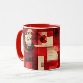 Halloween Mok - Spooky Bat gebrouwen met Spook (Voorkant links)