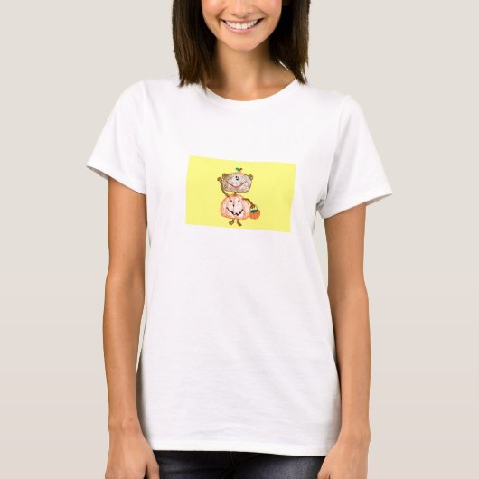 Halloween Monkey Pumpkin Shirt (Voorkant)