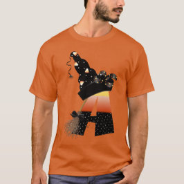 Halloween Monogram Letter A T-shirt