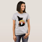 Halloween Monogram Letter D T-shirt (Voorkant volledig)