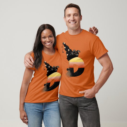 Halloween Monogram Letter D T-shirt (Unisex)