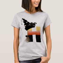 Halloween monogram letter H T-shirt