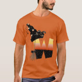 Halloween Monogram Letter W T-shirt (Voorkant)