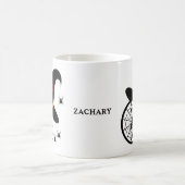 Halloween Monogram Z Witch's Pet Spinnen Jouw naam Koffiemok (Center)