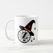 Halloween Monogram Z Witch's Pet Spinnen Jouw naam Koffiemok (Links)