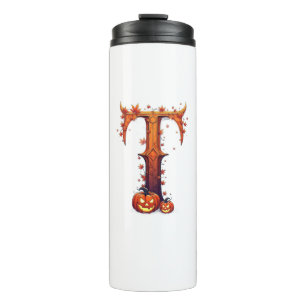 Halloween MonogramT Thermosbeker