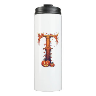 Halloween MonogramT Thermosbeker