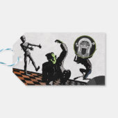 Halloween Monster Bash Costume Party Cadeaulabel (Achterkant Horizontaal)
