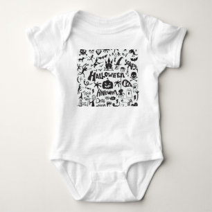 Halloween Monster Doodles Plezier Romper