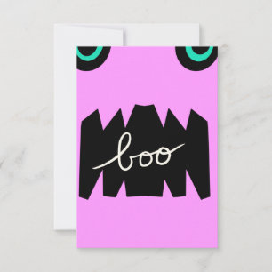 Halloween Monster Enorme Tanden Boo Kaart