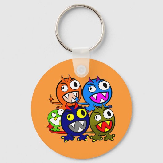 Halloween Monster Friends Sleutelhanger (Voorkant)