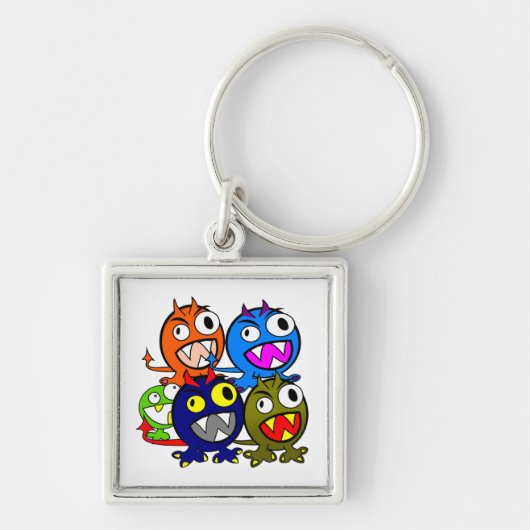 Halloween Monster Friends Sleutelhanger (Voorkant)