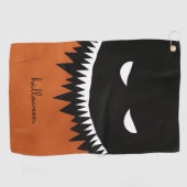 Halloween Monster Golfhanddoek (Horizontaal)