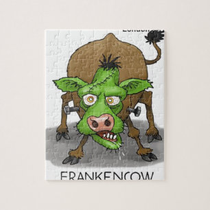 Halloween Monster Grappige Koe Cadeaus Legpuzzel