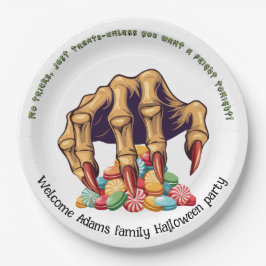 Halloween Monster Hand Snoep Protector Papieren Bordje