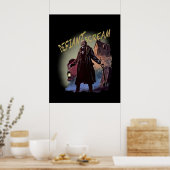 Halloween Monster Horror Comic Defiant Scream Poster (Keuken)