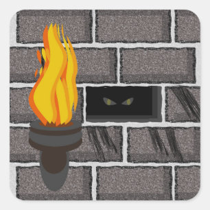 Halloween Monster in de Muren Sticker
