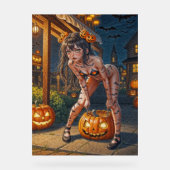 Halloween Monster Jack-o-Lantern & Bat Vixen Girl (Recto)