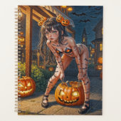 Halloween Monster Jack-o-Lantern & Bat Vixen Girl (Devant)