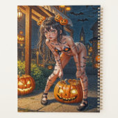 Halloween Monster Jack-o-Lantern & Bat Vixen Girl (Dos)