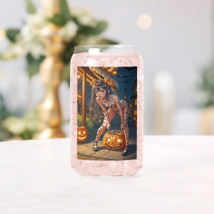 Halloween Monster Jack-o-Lantern & Vleermuis Vixen Blikvorm Glas