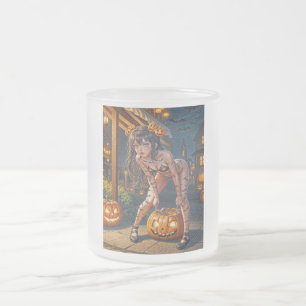 Halloween Monster Jack-o-Lantern & Vleermuis Vixen Matglas Koffiemok