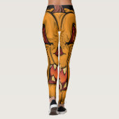 Halloween Monster Leggings Citrouille effrayant (Dos)