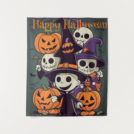 Halloween Monster Mash, Halloween Party Decor Wandkleed (Voorkant)