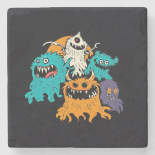 Halloween/Monster/Oktober/Herfst Stenen Onderzetter