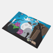 Halloween Monster Scene Deurmat (Schuin)